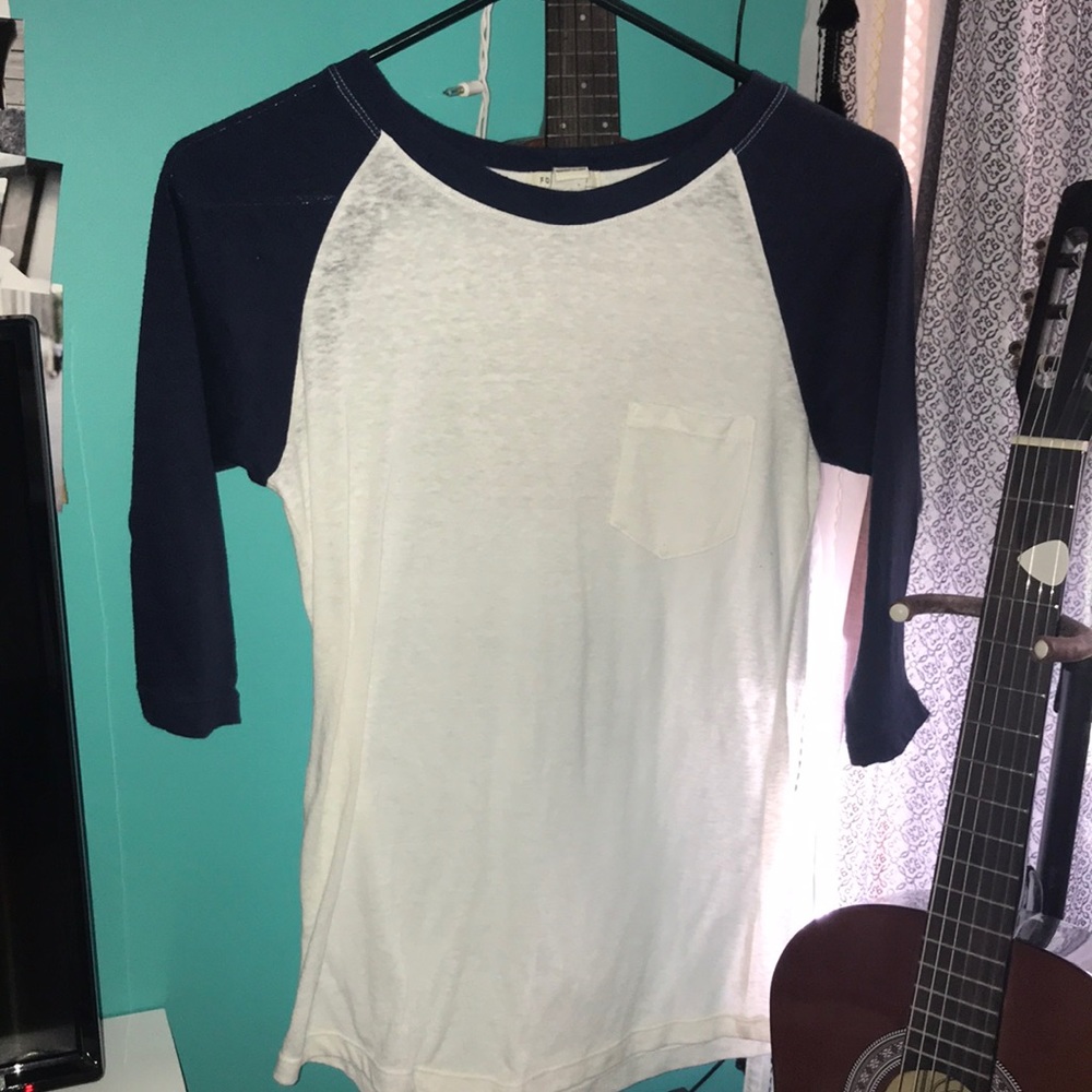 Navy baseball tee